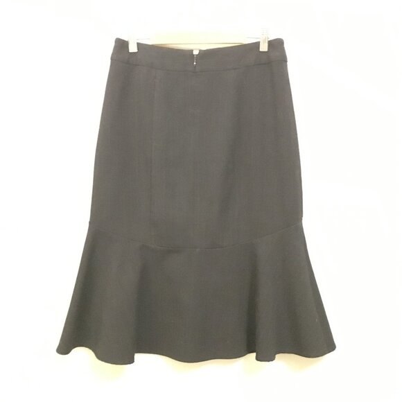 Classy Charcoal Grey Mermaid Hem Pencil Skirt - Picture 4 of 15